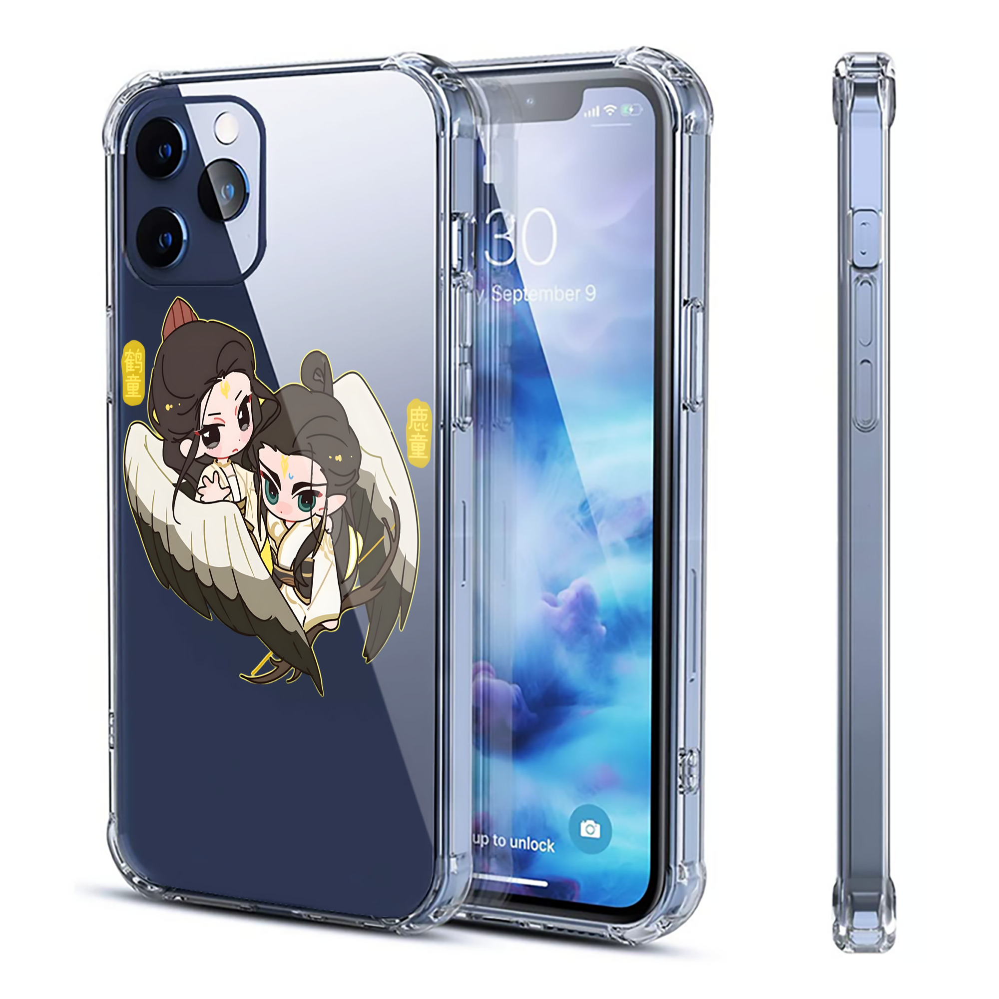 （画像用） Ne Zha 2 ナタ 魔童の大暴れ 【iPhone 12シリーズ対応】透明スマホケース（クリアソフトケース）